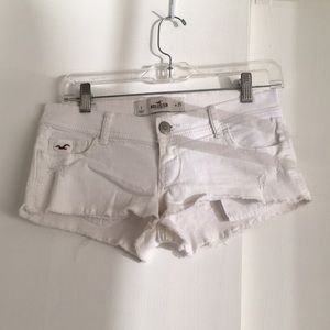 White Hollister Jean Shorts